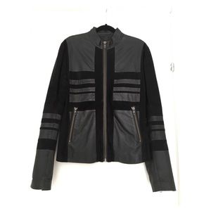 DIESEL BLACK GOLD Suede and Leather Jacket